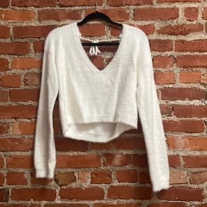 Forever 21 fluffy crop aweater